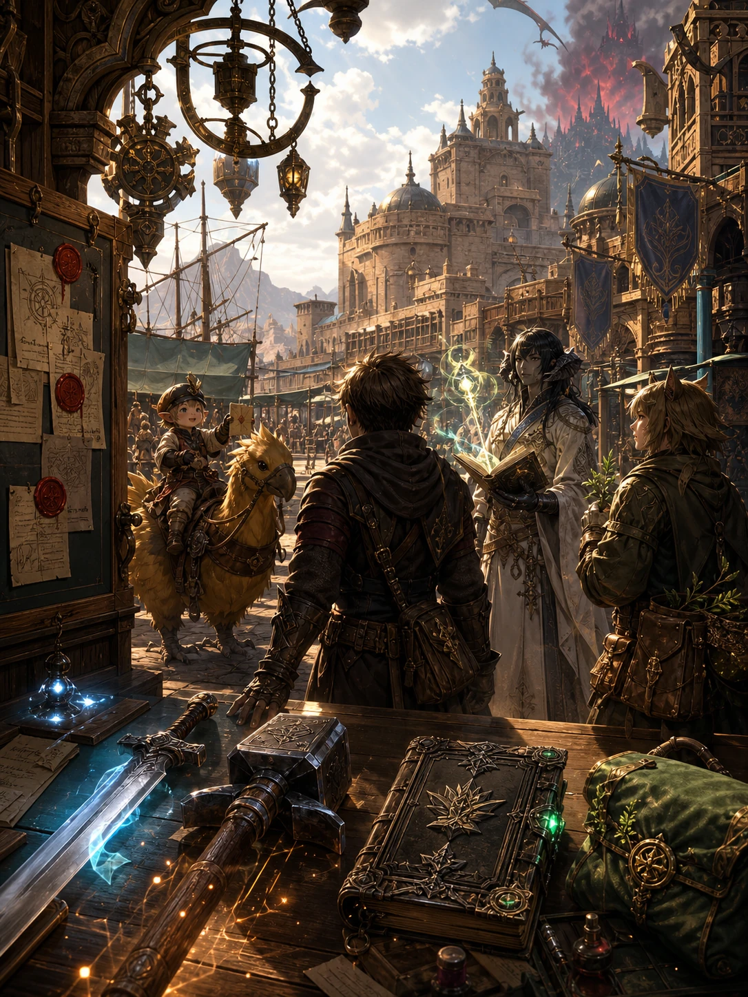 Профессия и гильдия в Eorzea