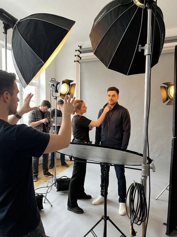 ИИ backstage фотосессия: закулисная съемка и behind the scenes фото