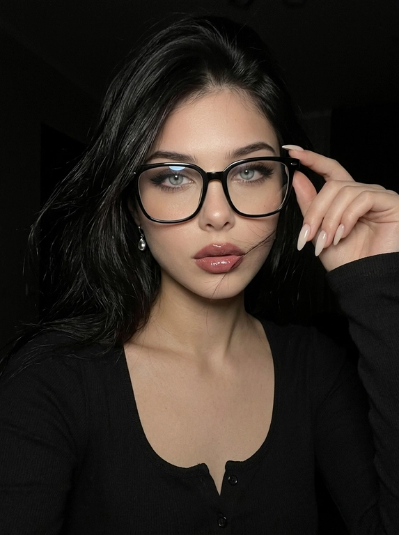 Создайте ИИ-фото ночное селфи в очках Dark Glam