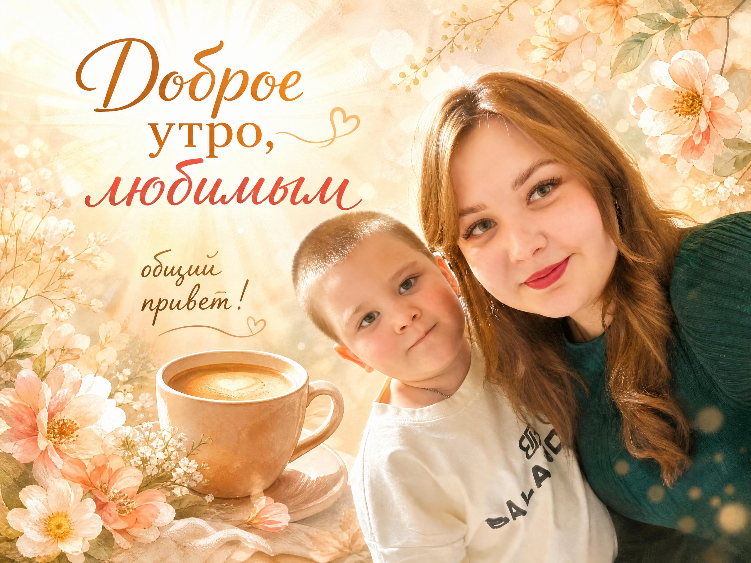 Открытка «Доброе утро» — светлая и добрая