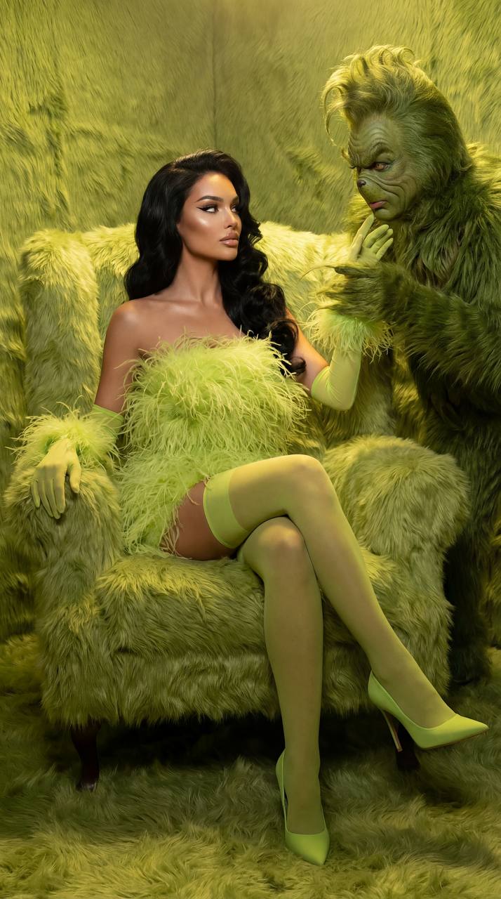 Fashion Гринч в лаймовом меху
