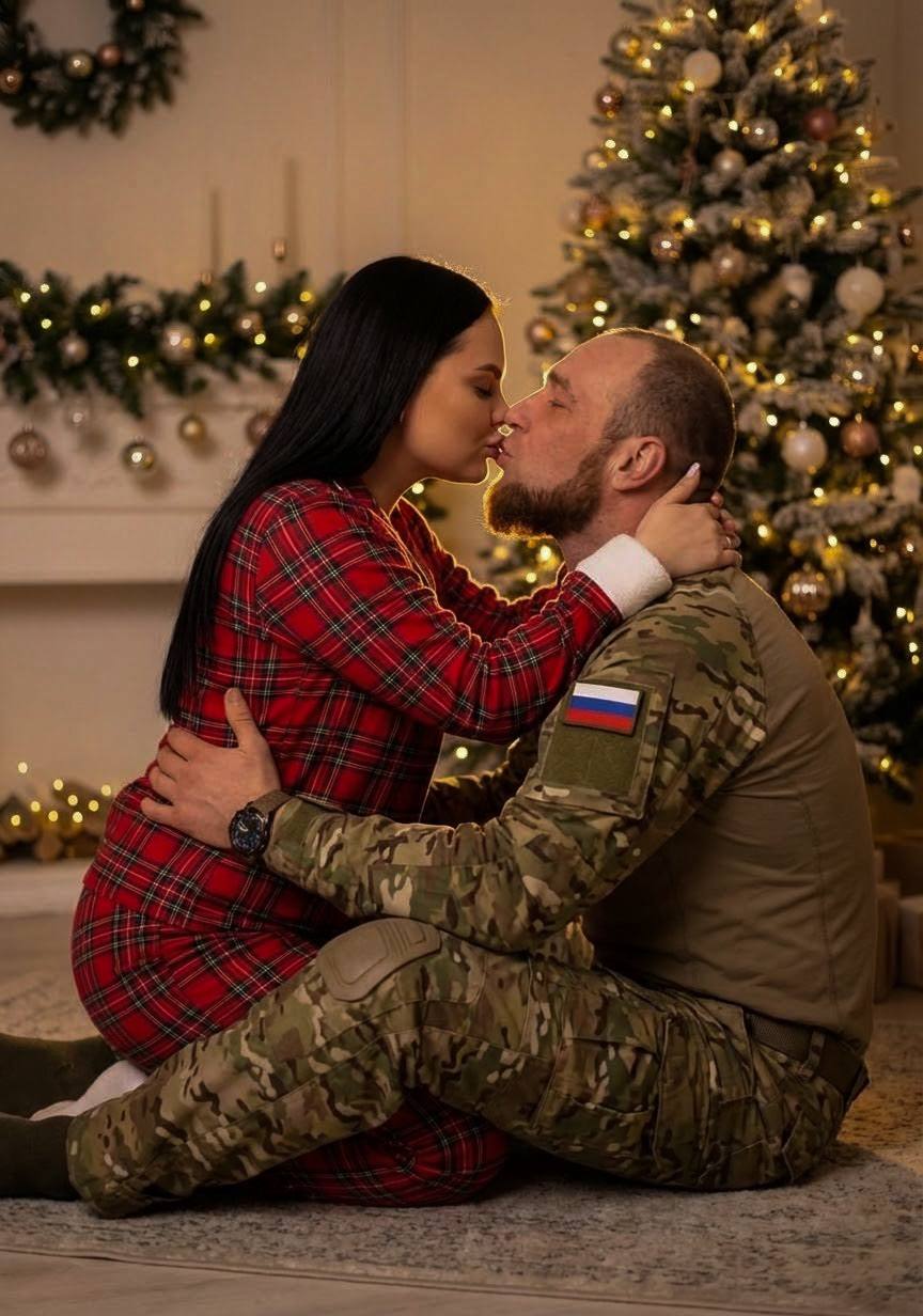 Мужчина и женщина сидят на полу в уютной к...