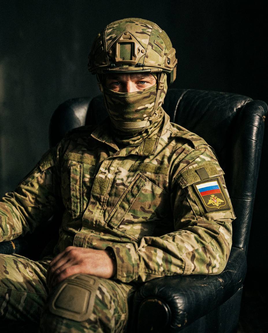 Драматический портрет, мужчина в центре с...