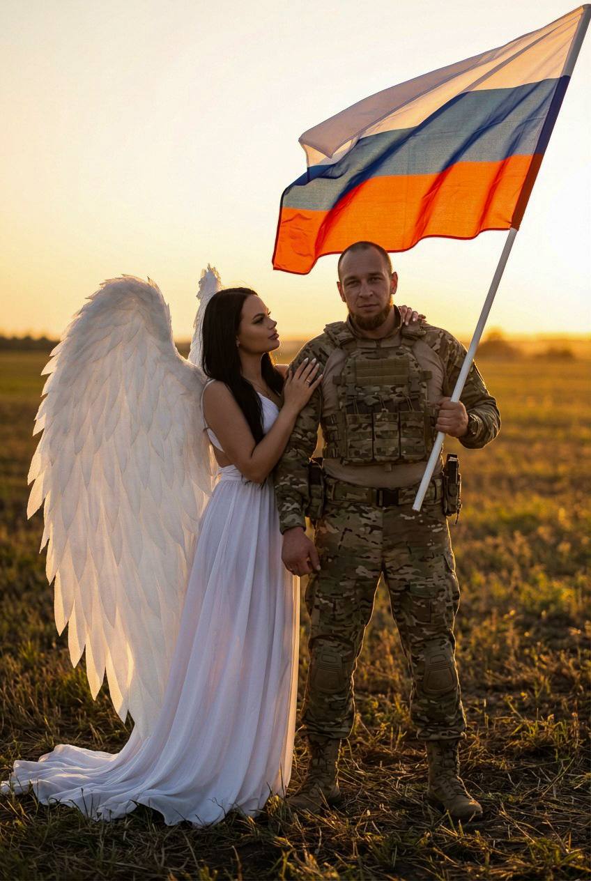 Молодой русский солдат в современной военн...