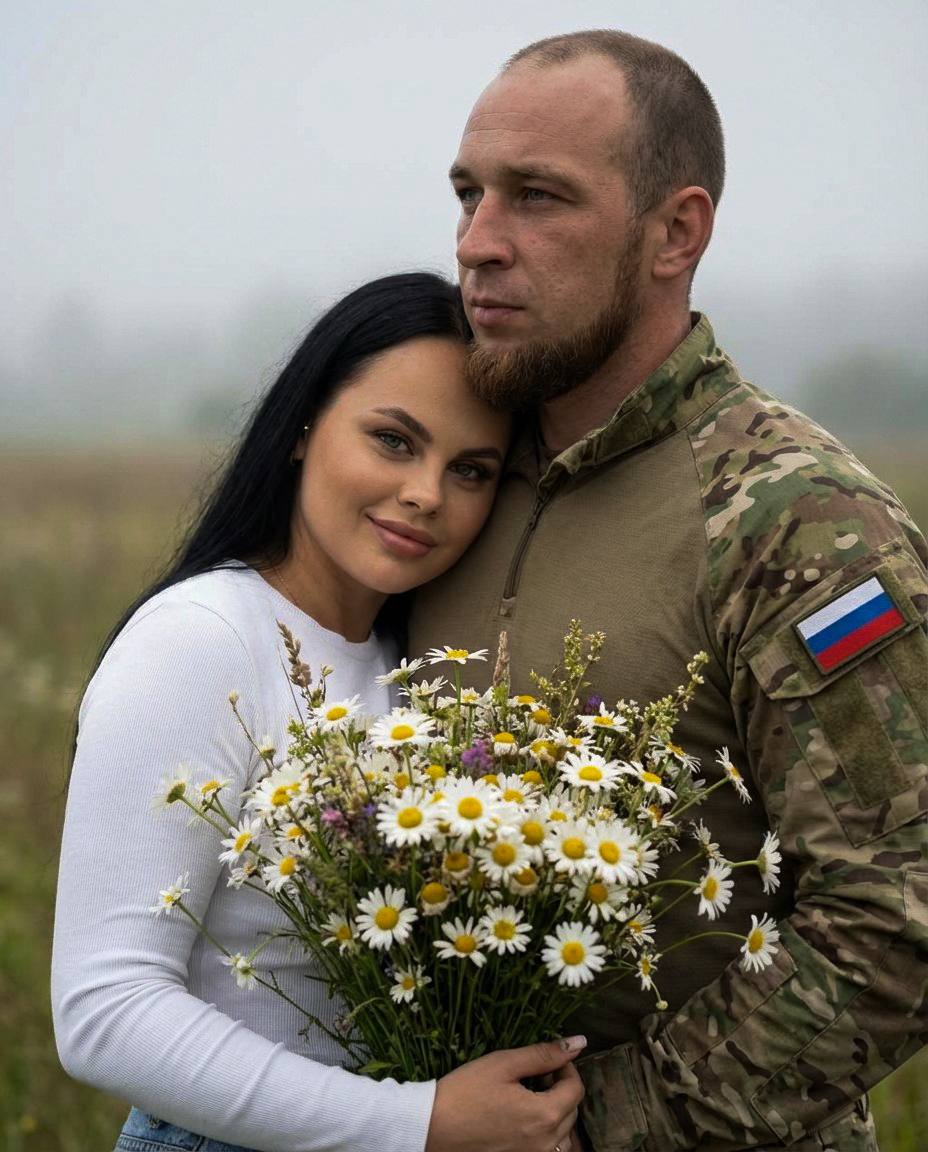 Романтический портрет пары на открытом воз...