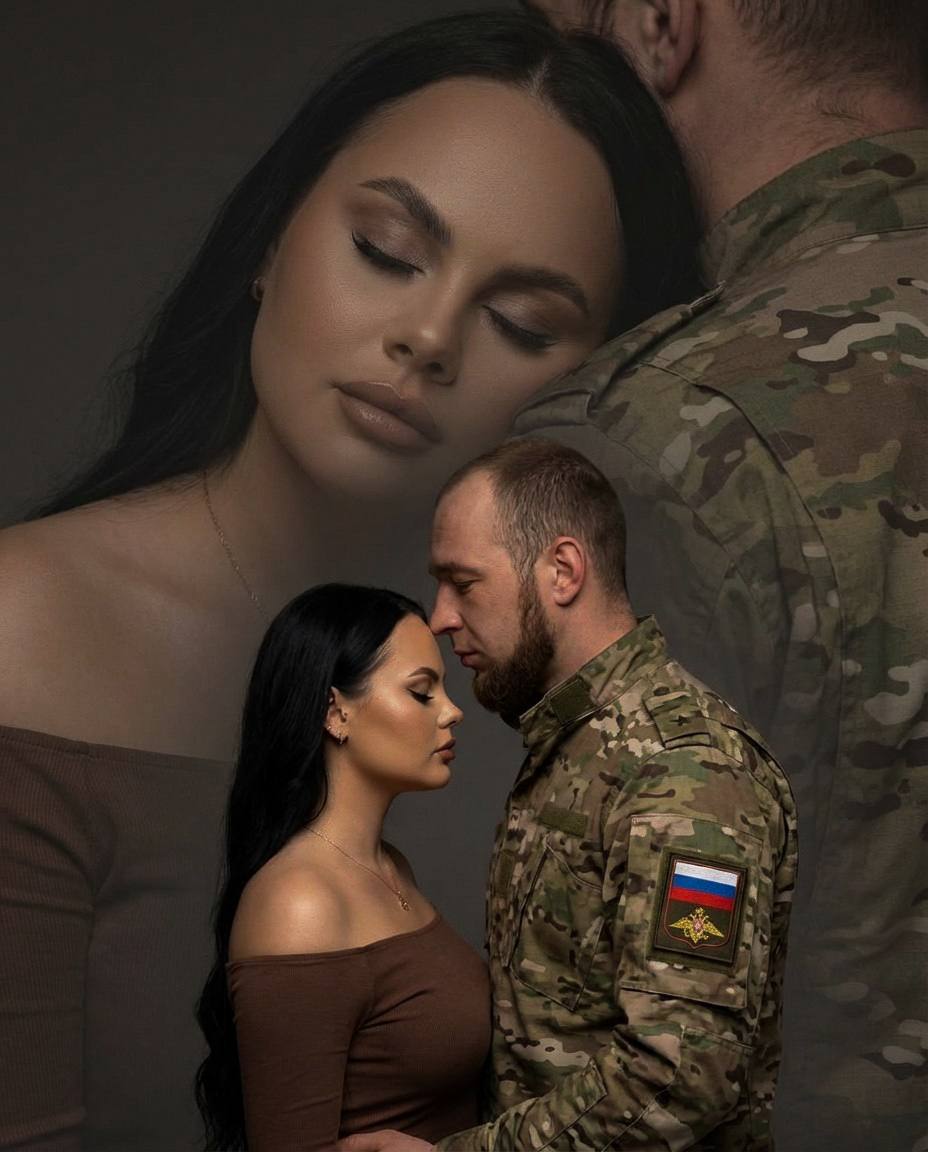 Художественный коллаж с двойной экспозицие...