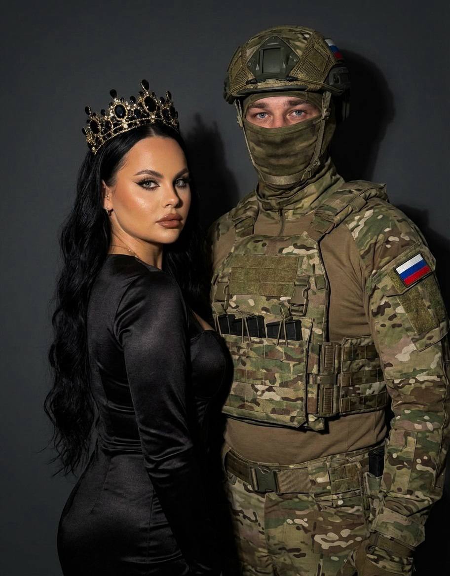High-fashion glossy портрет в чёрно-золото...