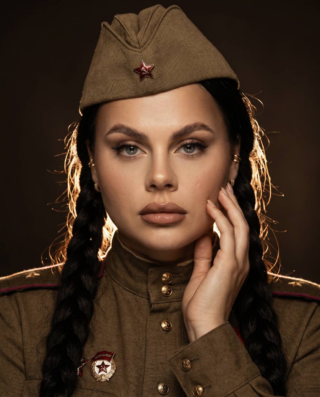 Крупный план (close-up) красивой женщины с...