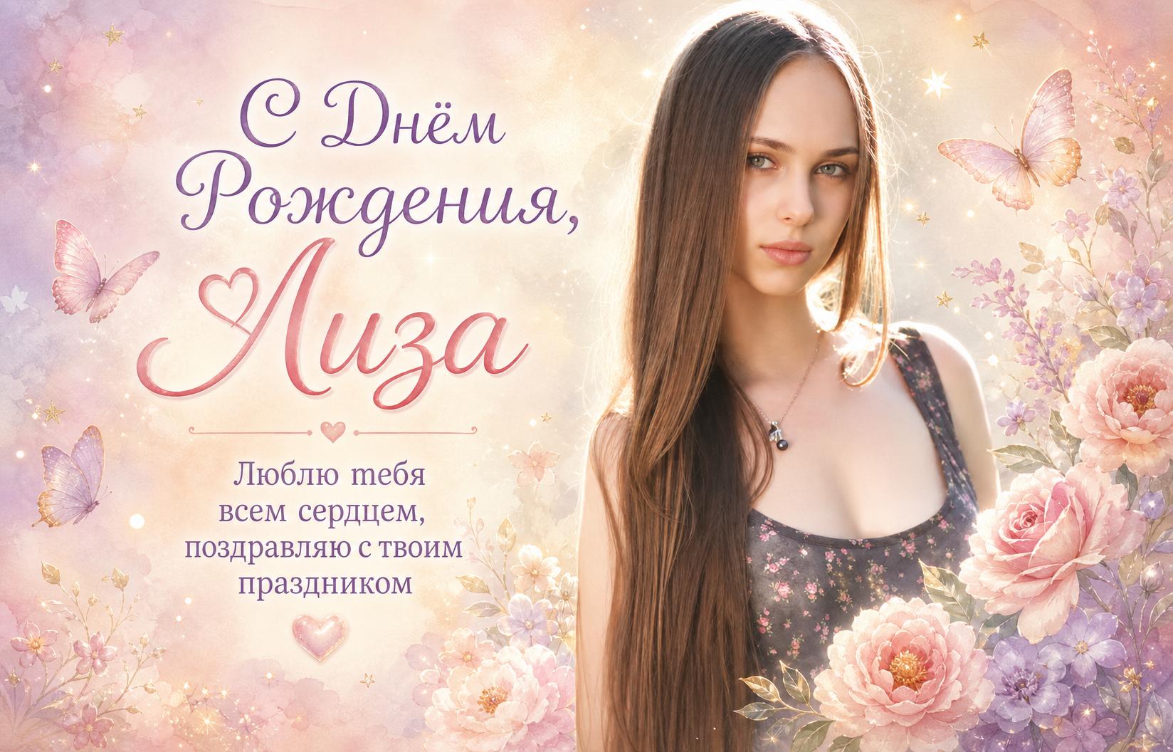 Открытка для дочери на день рождения