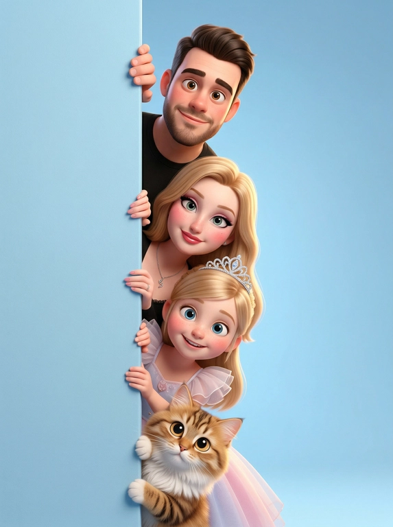 Создайте ИИ-портрет в стиле Pixar по фото онлайн