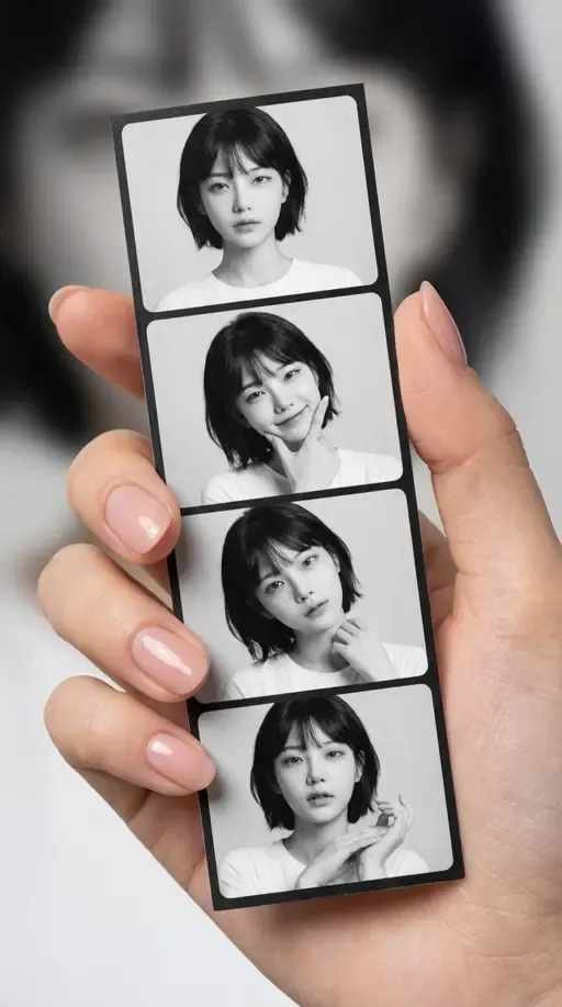 Снимки из фотобудки в руке