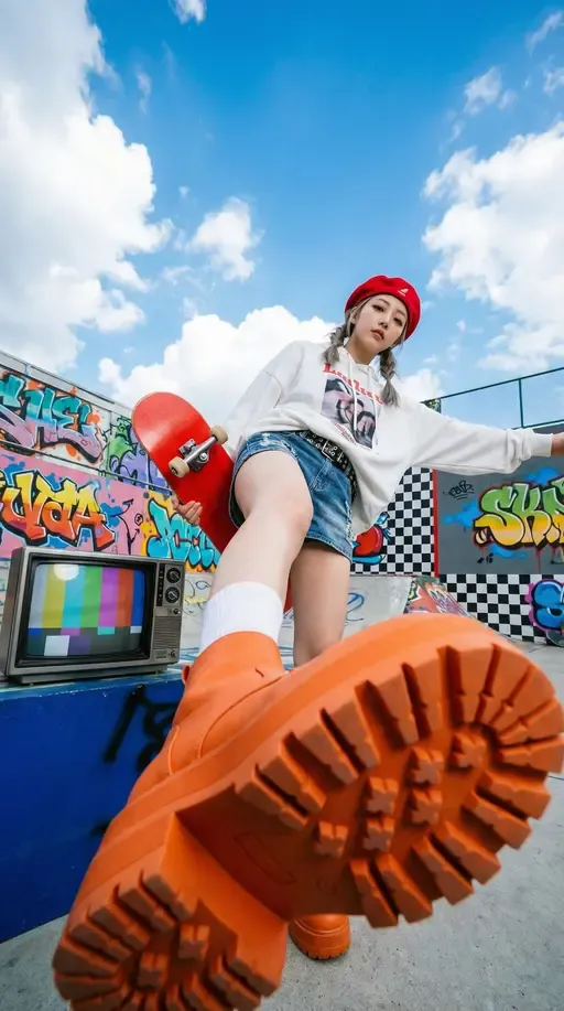 Y2K скейт-парк фотосессия