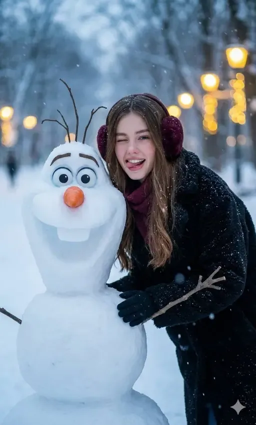 Зимняя прогулка с Олафом
