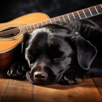 Vibraciones Tranquilas Guau - Musica Relajante de Guitarra BGM & Música Canina para la Noche & Música Chill para Perros