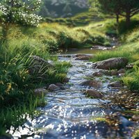 Peaceful River Waves for Focus - Ruhiger Regen & Djunjo & Moon Samples