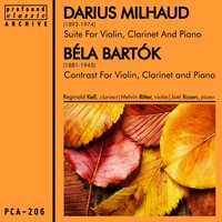 Contrast for Violin, Clarinet and Piano: Piheno (Relaxation) - Reginald Kell & Melvin Ritter & Joel Rosen & Бела Барток