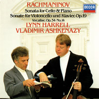  Sonata for Cello and Piano in G minor, Op.19 - 1. Lento - Allegro moderato - Lynn Harrell & Владимир Ашкенази & Сергей Васильевич Рахманинов