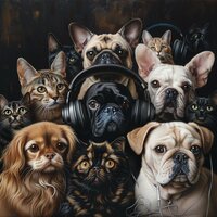 Serenity Night Sound - Calm Animals Music & The Blessed & Tonal Blues
