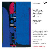 Requiem in D Minor, K. 626: Benedictus - Vasiljka Jezovsek & Claudia Schubert & Marcus Ullmann & Michael Volle & Barockorchester Stuttgart & Frieder Bernius & Вольфганг Амадей Моцарт