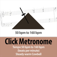 84 bpm (beats per minute) Click Metronome - Steady Tempo Warm Cowbell - Todster