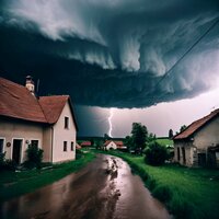 Terrible Storm And Strong Thunder In The Village 16 - Royal Rain & Rain Sounds Focus & Zarek Atlas & Temporale X & From a Field