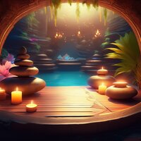 Capas De Descanso Pacífico - Estética de paz & Belleza Spa Música & Conjunto Relajante Spa