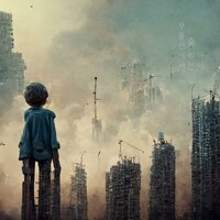 A kid breathing in a developed land - Kim Jin Ho
