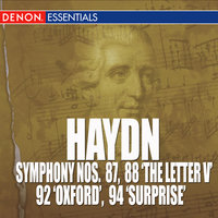 Symphony No. 87 in D Major, Hob. I-87: III. Menuet e trio - Bamberg Philharmonic Studio Orchestra & Hans Swarowsky & Йозеф Гайдн