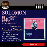 Concerto for Piano and Orchestra No. 15 in B Major, K. 450 : II. Andante - Otto Ackermann & Philharmonia Orchestra London & Solomon & Вольфганг Амадей Моцарт