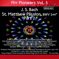 St. Matthew Passion, BWV 244, Pt. 2: Recitative and Chorus - Now from the Sixth Hour - Be Near Me, Lord, When Dying - and Behold - Reginald Jacques & The Bach Choir & Johann Sebastian Bach