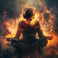 Soothing Fire's Warmth - Relaxing Sounds ASMR & Bonfire Sleep Sound & Energy Orbiting Healing