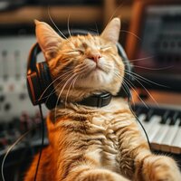 Feline Soft Sounds - Deep Soothing Music For Anxious Ill and Stressed Cats & Emerald High & Hill Group Worship