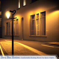 Ethereal Night Bloom - Deep Blue Horizon