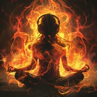 Heat's Meditative Posture - Ahanu Om Chant & Fireplace Relax & Mind Conception
