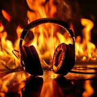Fire's Night Echo - Pure Binaural Beats Sleep & Cozy Crackles & Solfeggio Tones 528Hz