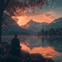 Gentle Lofi Eases Minds - Lofi Coding Evolution & Us Meditation & Rain & Thunder