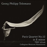 Paris Quartet No.12 in E Minor, TWV 43:e4: III. Vîte - Collegium Musicum Fluminense & Георг Филипп Телеман