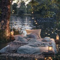 La Suave Caricia Del Río Iluminado Por La Luna - SuiteSueños & Sonidos de agua para dormir & Los durmientes del agua