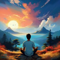 Paisajes Sonoros De Meditación Relajante - Luces del horizonte & Paz en domingo & Ritmos Suaves para Meditar