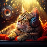 Melodic Cat Flow - Harmonic Haven & Cat meowing & Calm Music Playlist For Cats