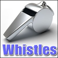 Whistle, Train - Small Train Whistle: Double Toot, Comedy, Cartoon Whistles, Toys - Sound Effects Library