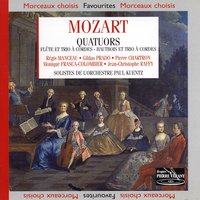 Quatuor en sol majeur pour flûte & trio à cordes, K. 285a: Tempi di menuetto - Monique Frasca-Colombier & Gildas Prado & Régis Manceau & Régis Manceau, Gildas Prado, Monique Frasca-Colombier, Jean-Christophe Rafy, Pierre Chartron & Jean-Christophe Rafy & Pierre Chartron & Вольфганг Амадей Моцарт