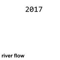summer rainy day - river flow