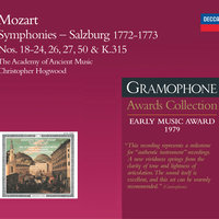 Mozart: Symphony No. 21 in A Major, K.134 - 2. Andante - Academy Of Ancient Music & Jaap Schröder & Christopher Hogwood & Вольфганг Амадей Моцарт