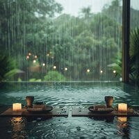 Retiro Tranquilo Bajo La Lluvia - Las leyendas de la música del masaje & Última sinfonía de lluvia & Frutas de lluvia