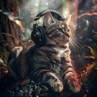Peaceful Feline Echoes - Cats Music Dreams & Cat Music Therapy & Restaurant Background Playlist