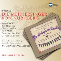 Die Meistersinger von Nürnberg, DRITTER AKT/ACT 3/TROISIEME SCENE, Zweite Szene/Scene 2/Deuxième Scène: "Abendlich glühend in himmlischer Pracht" (Walther/Sachs) - Bayerisches Staatsorchester & Wolfgang Sawallisch & Ben Heppner & Bernd Weikl
