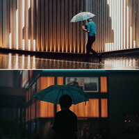 Background for Work from Home Rain - Lo-fi Hip Hop Beats