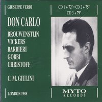 "Don Carlo", Atto Secondo: Sotto il mio piè si dischiuda la terra, (Carlo, Elisabetta) - Джузеппе Верди & Jon Vickers & Gré Brouwenstijn & Orchestra e Coro della Royal Opera House, Covent Garden