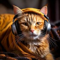 Hip Hop Tail Flicks - Quiet Lofi Music & Catching Sleep & Soothing Cat Music